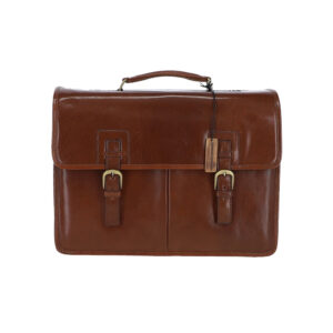 Leather Portfolio, Work Bag with Shoulder Strap